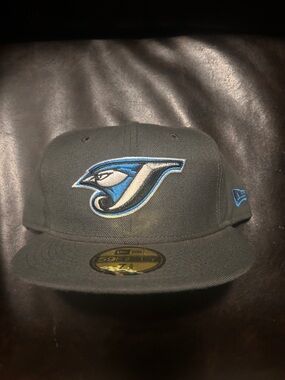 New Era Black Cap with Blue and White Toronto Bird Logo